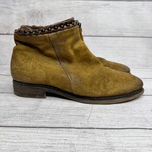 AS 98 Suede Leather Ankle Boots with Studded‎ Detail Women's 39EU 8.5US